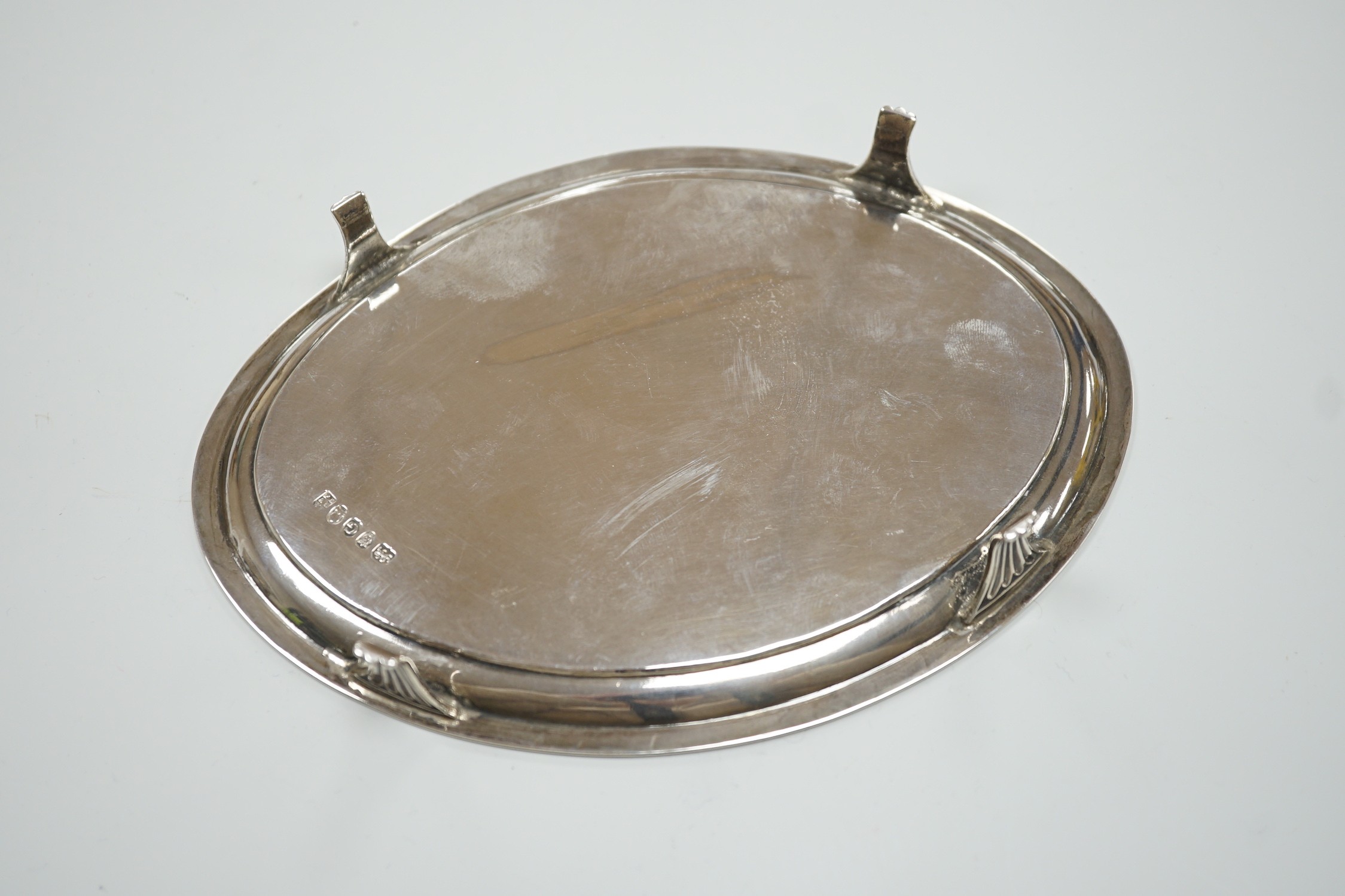 A George III silver oval teapot stand, by Peter, Ann & William Bateman, London, 1802, 18cm, 4.8oz, - Image 2 of 3