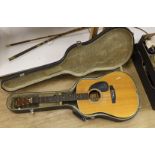 A Fender Model F-35 acoustic guitar serial 7929384, in hard case