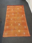 A Moroccan flatweave rug, 240cm x 136cm