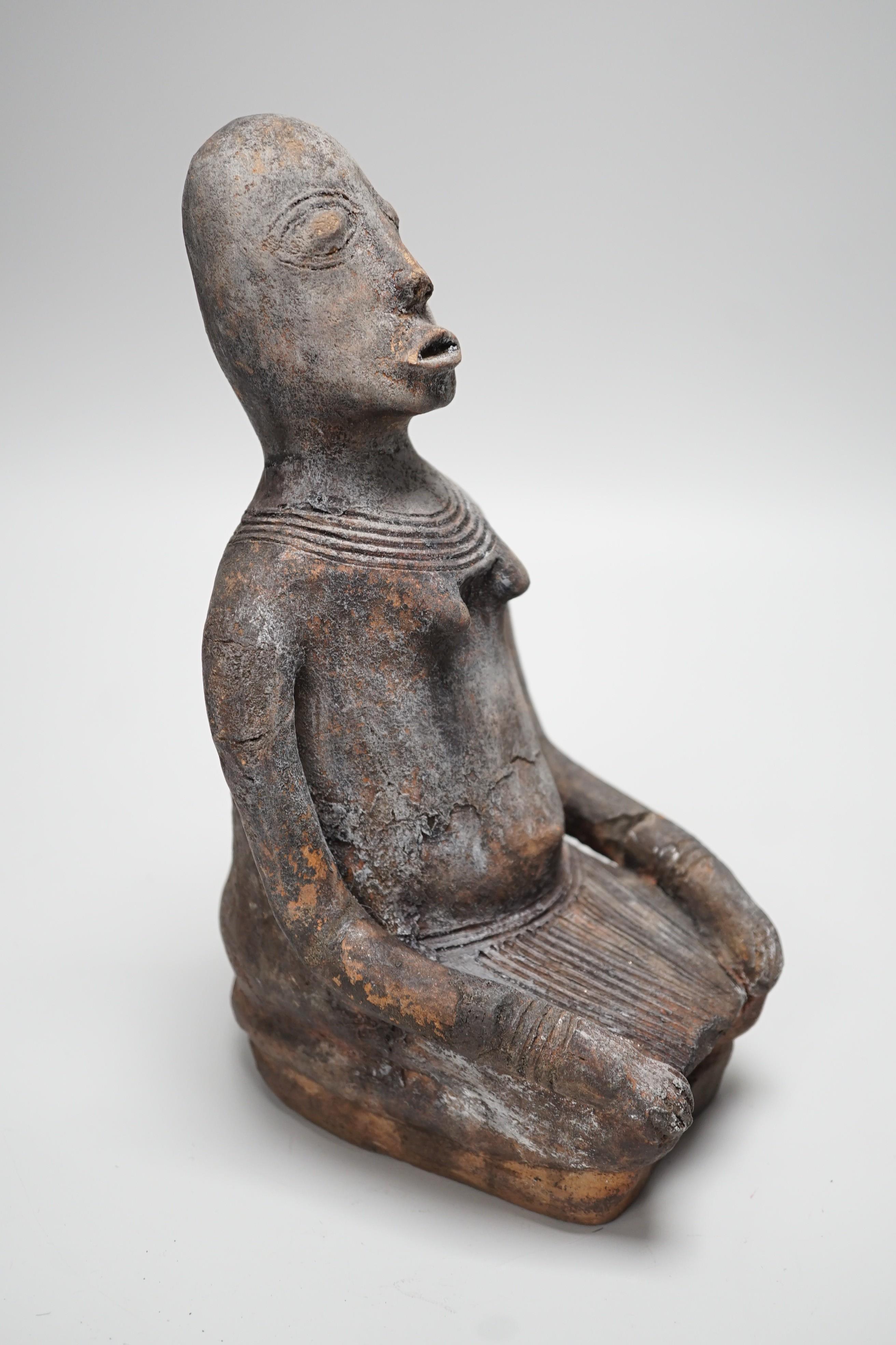 An African tribal Terracotta figure Djenne Mali 24cm - Image 3 of 4