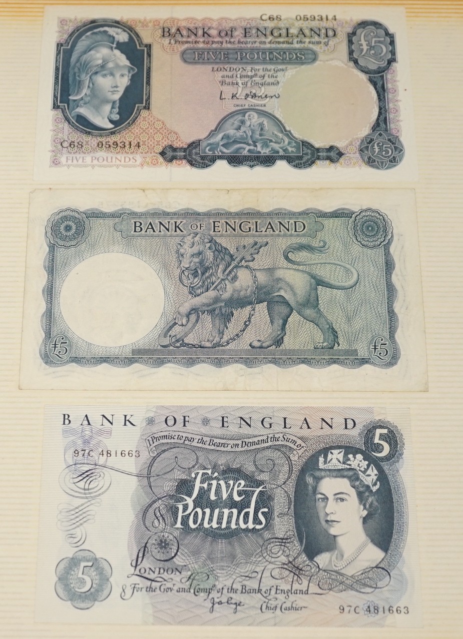 A Weald of Kent One Pound banknote, April 1813 and a portfolio of early banknotes including the