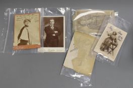 ° ° Enrico Caruso, Carte de Visite, signed. Others for Sir Charles Wyndham, Herbert Beerbohm Tree