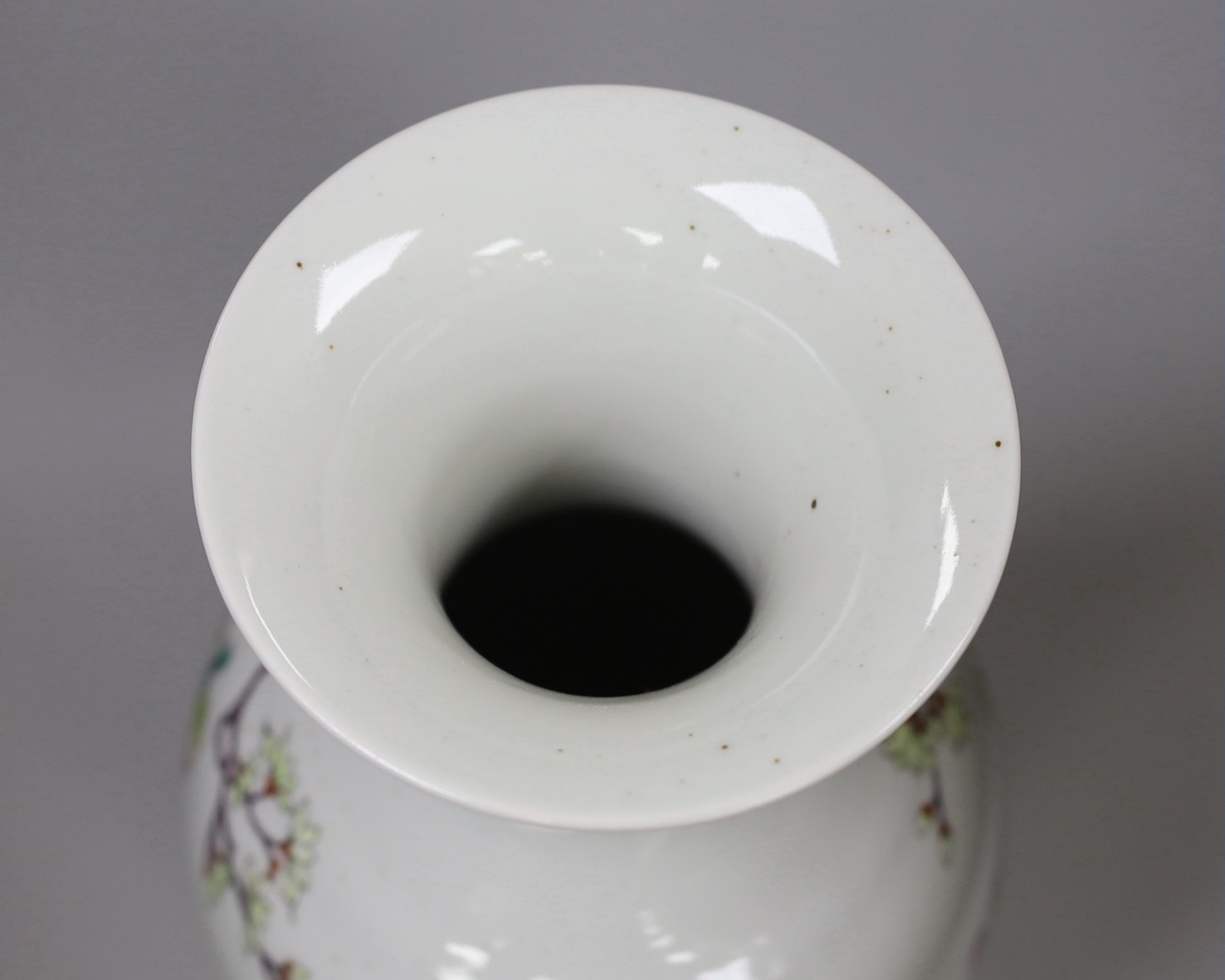 A Chinese famille rose baluster vase, 46cm - Image 3 of 4