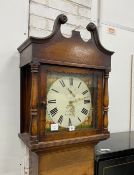 An early 19th century mahogany thirty hour longcase clock, the painted dial marked R. Grant, East