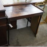 A Regency rectangular mahogany side table, width 74cm, depth 48cm, height 74cm