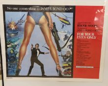 James Bond: A UK half sheet film poster, For Your Eyes Only, 1981