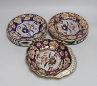 An early 19th century Spode stone china part dessert service, pattern no. 2375 (11)