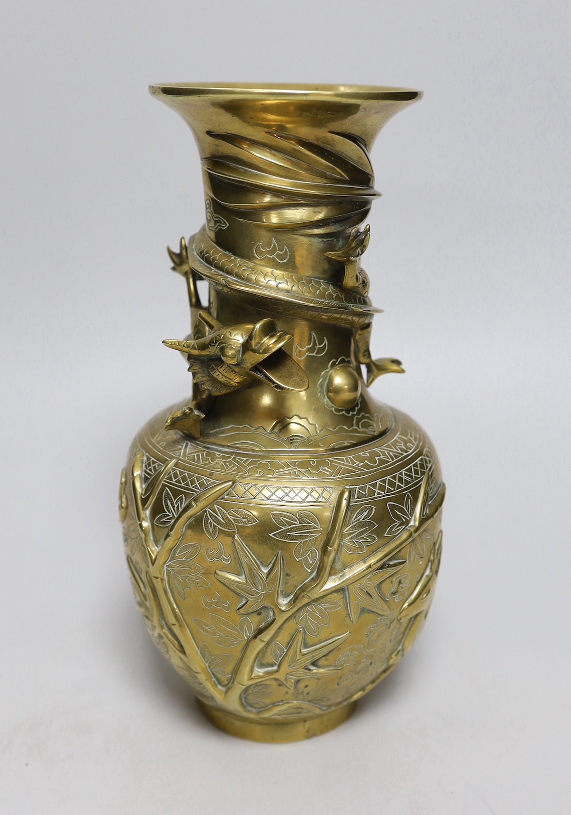 A Chinese bronze’dragon’ vase,