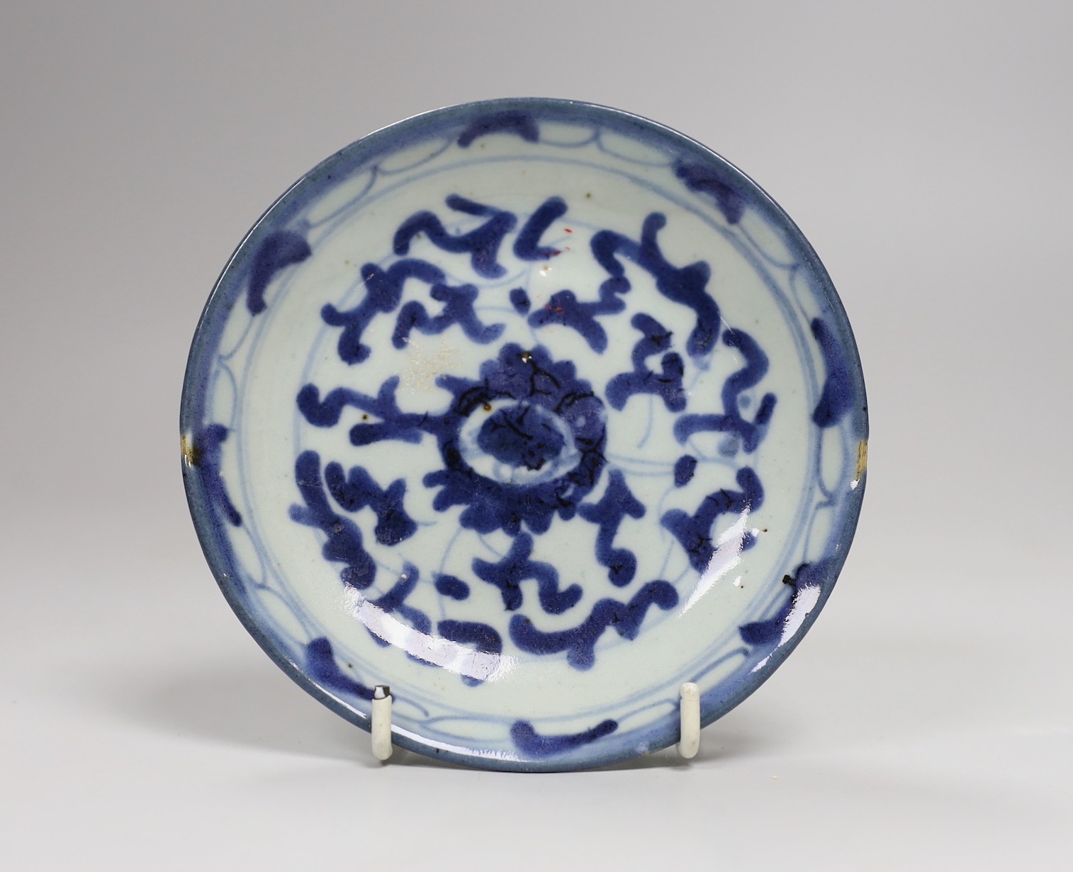 Assorted Chinese ceramics and a Chinese carved hardstone plaque, 7cms wide - Image 6 of 9