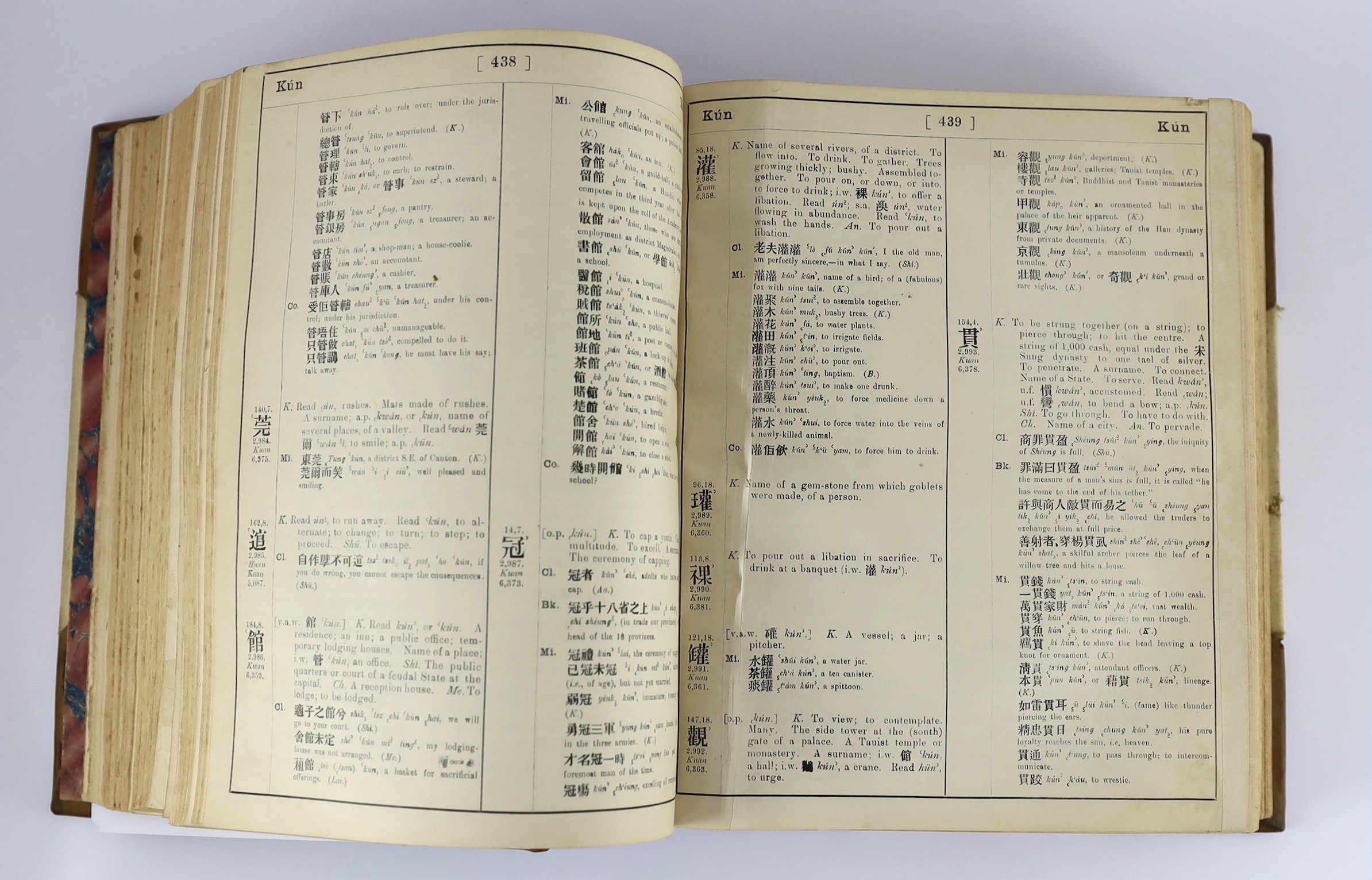 ° ° Eitel, Ernest John - A Chinese-English Dictionary in the Cantonese Dialect. (2nd edition), - Image 6 of 7