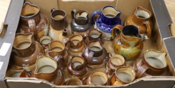 A collection of mostly 19th century stoneware jugs (20)