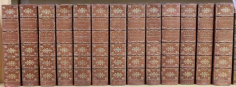 ° ° Thackeray, William Makepiece - The Works, 13 vols, 8vo, half calf, Smith, Elder, & Co.,