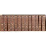 ° ° Thackeray, William Makepiece - The Works, 13 vols, 8vo, half calf, Smith, Elder, & Co.,