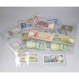 A group of world banknotes