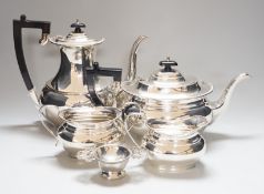 A five piece Garrard and Co, Regent St, plated tea set