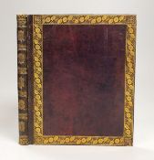 An early 19th century hand written journal, sketch book with scraps, coloured engravings, etc.