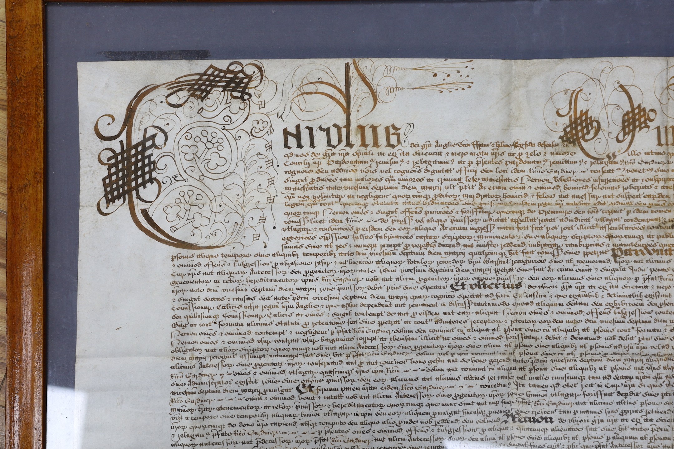 A Charles I General pardon issued to Richard Gardiner of Nortoft in the parish of Guilsborough in - Image 2 of 5