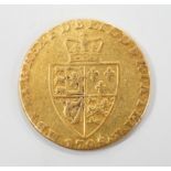 A George III 1798 gold guinea.