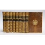 ° ° Merivale, Charles - Romans Under the Empire, 8 vols, 8vo, tree calf gilt, Wellington College