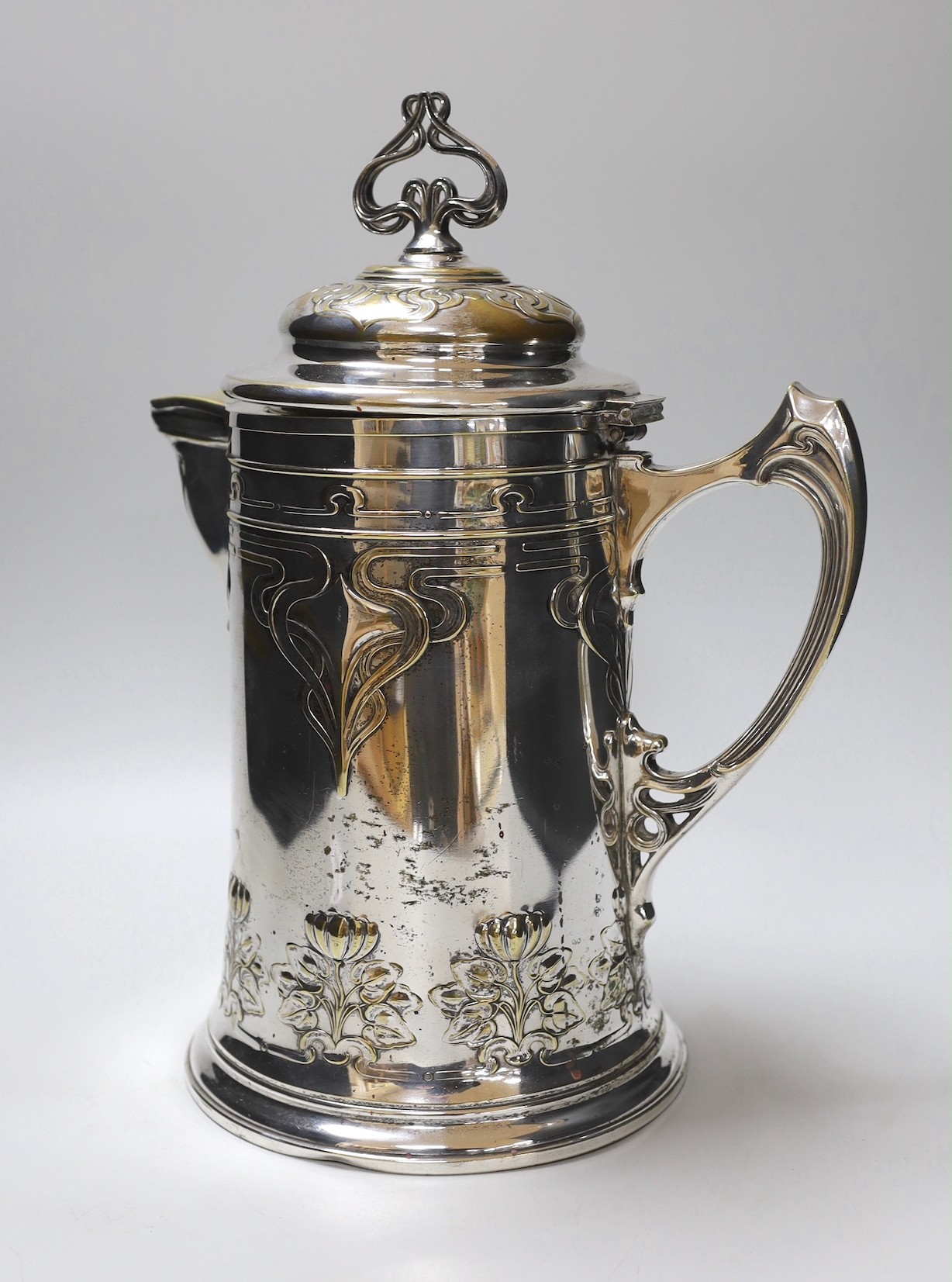 A WMF Art Nouveau plated lemonade jug, 35cm - Image 2 of 5