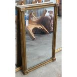 A 19th century giltwood pier glass width 55cms, height 82cms.