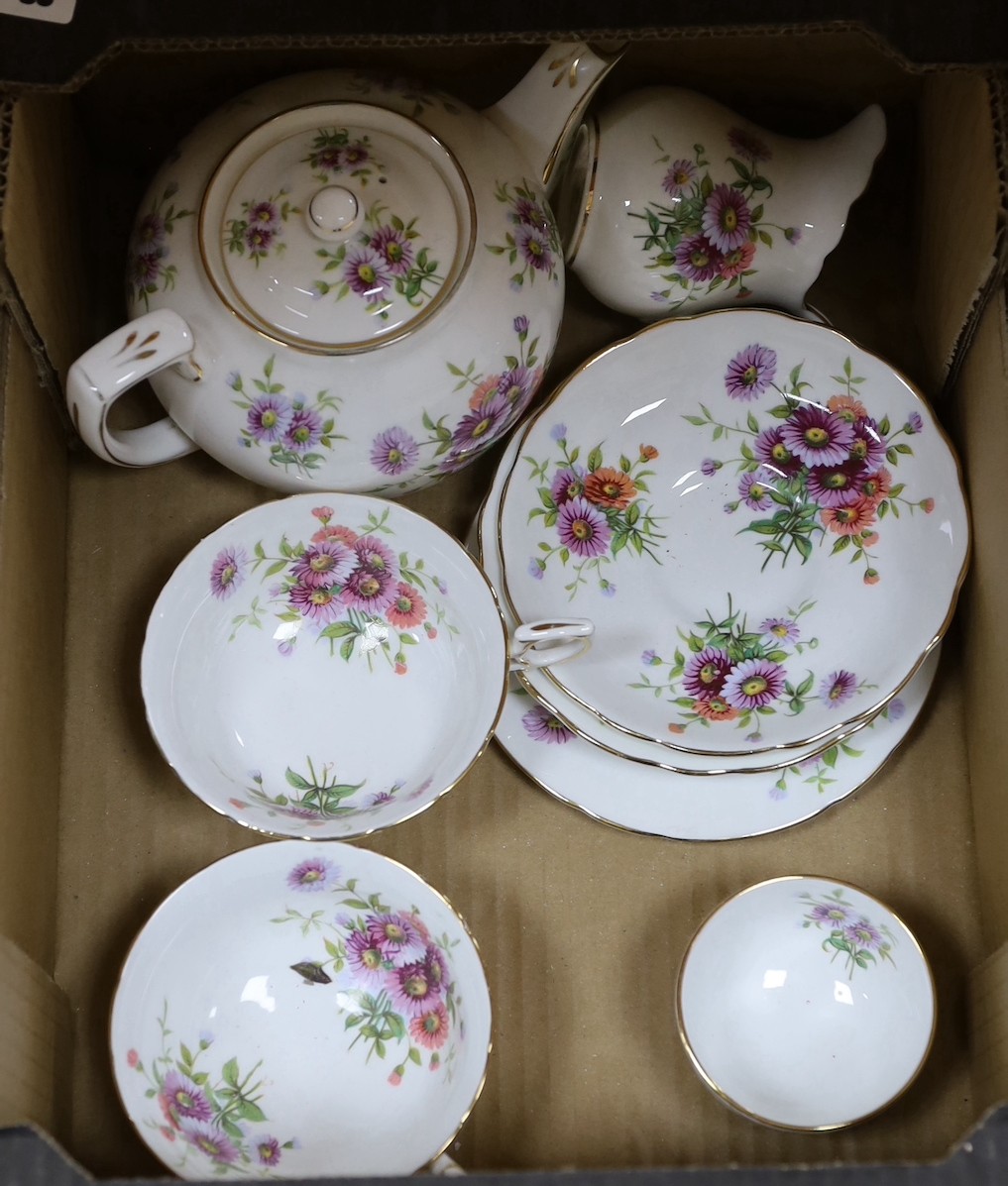 A Wedgwood Lichfield pattern part tea set and a T.Goode and co for Hammersley floral part tea set - Image 2 of 3