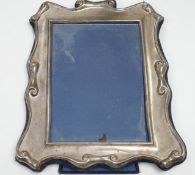 A modern Art Nouveau style silver mounted photograph frame, Carrs of Sheffield, Sheffield, 1993,