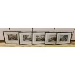 W Heath & T Sutherland, a set of five Napoleonic wars aquatints