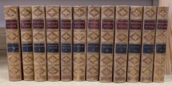 ° ° Fielding, Henry - The Works, 12 vols, 8vo, half calf, Gay and Bird, London, 1903
