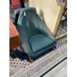 A Lurashell glass fibre lounge chair, diameter 88cm, depth 90cm, height 92cm