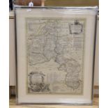 Thomas Kitchin, coloured engraving, A New and Improved Map of Oxfordshire, sold by J. Hinton,