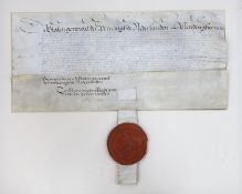 Sealed commission (in Dutch) issued by the States-General of the United Netherlands to Henry Crofts,