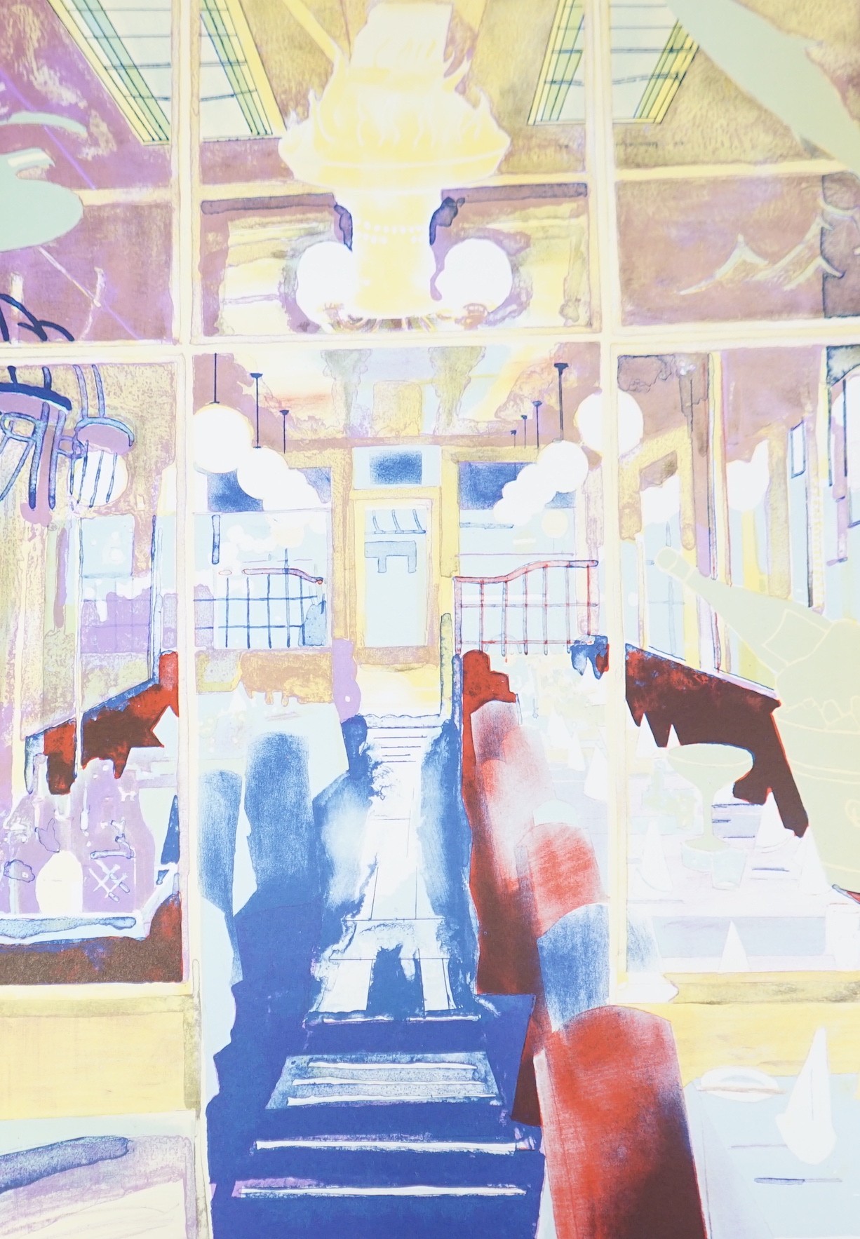 Glynn Boyd Harte (1948-2003), three limited edition prints, Café interior, Pollocks Toy Museum and