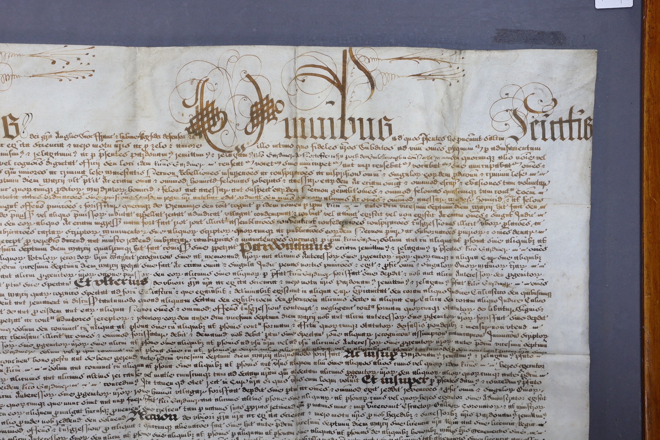 A Charles I General pardon issued to Richard Gardiner of Nortoft in the parish of Guilsborough in - Image 3 of 5