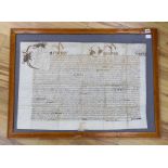 A Charles I General pardon issued to Richard Gardiner of Nortoft in the parish of Guilsborough in