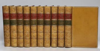 ° ° Froude, James Anthony - History of England, 3rd edition, 10 vols, 8vo, calf, Parker, Son and