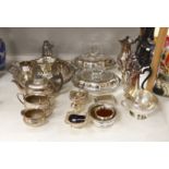 A large quantity of plated wares