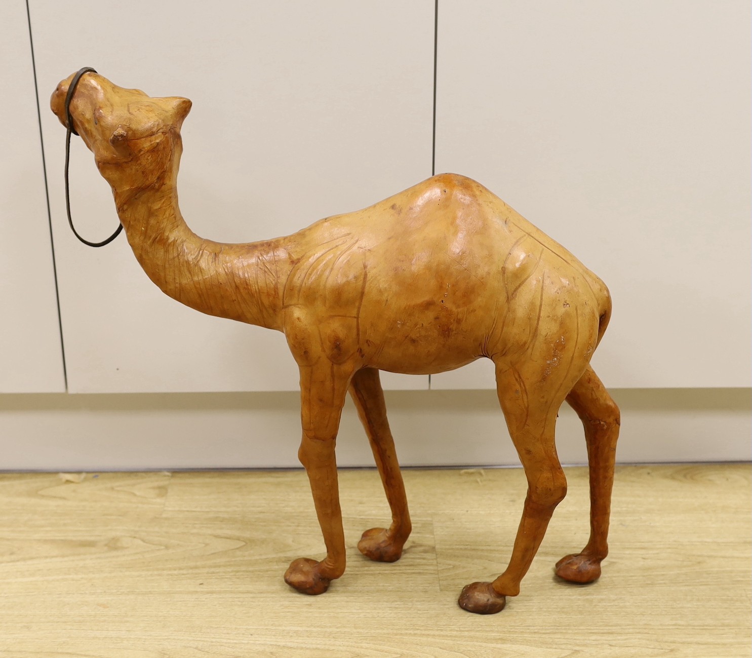 A Liberty style leather bound model of a camel, 64.5cm - Image 2 of 3