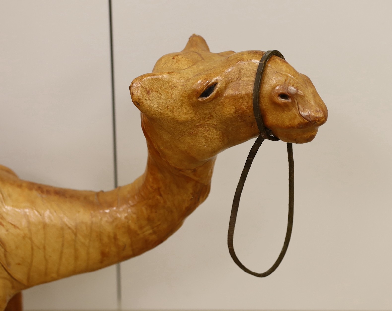 A Liberty style leather bound model of a camel, 64.5cm - Image 3 of 3