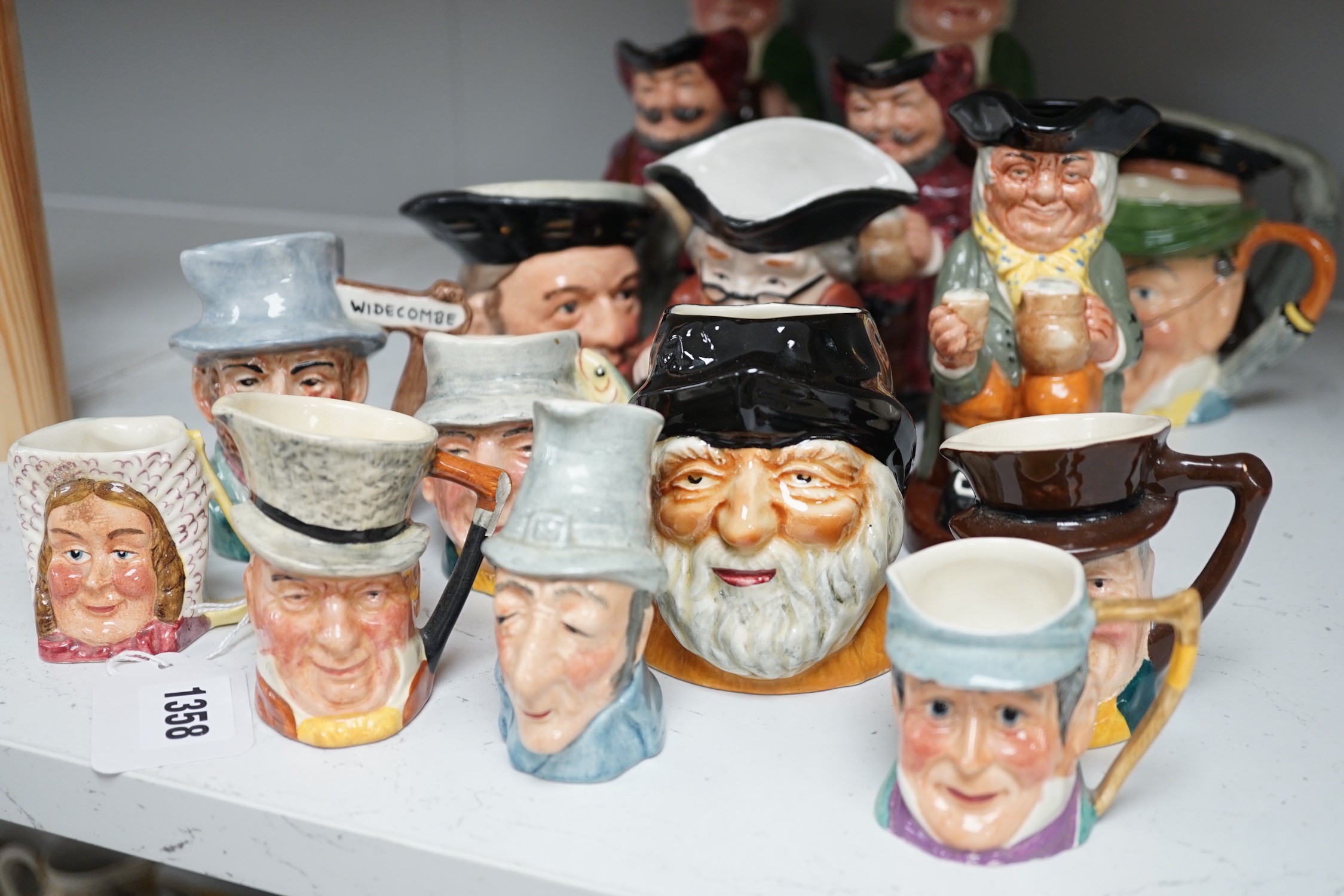 5 Royal Doulton toby jugs and a collection of similar toby jugs - Image 3 of 7