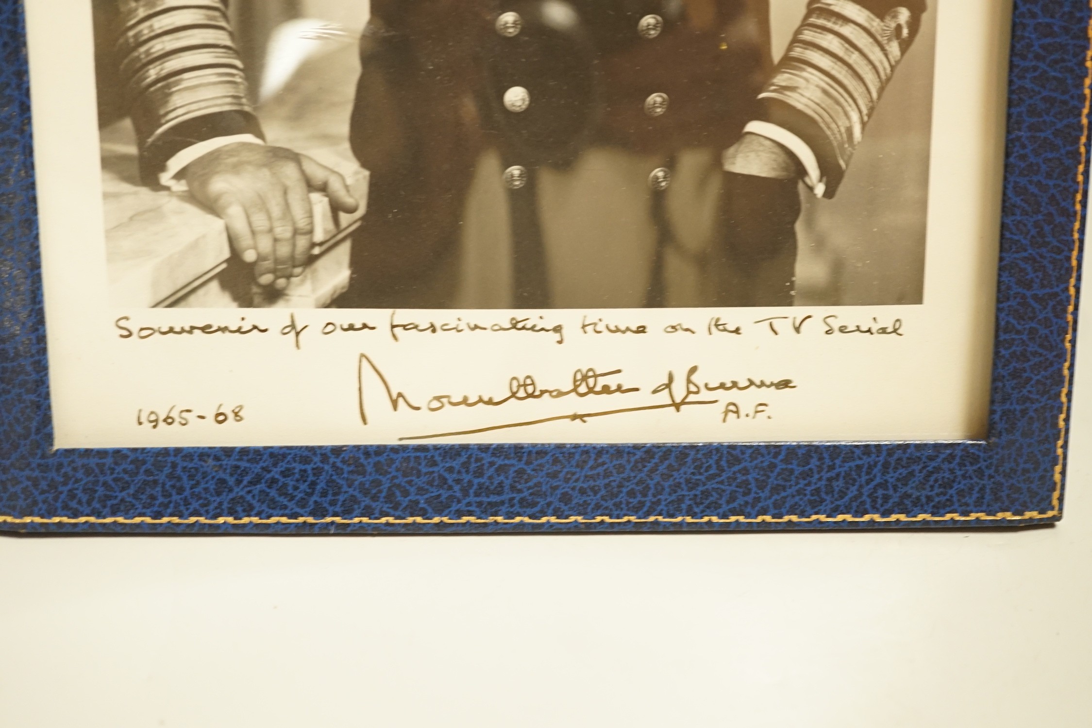 Lord Mountbatten of Burma, a signed photograph dated 1968 with dedication in gilt tooled Jarrolds - Image 2 of 3