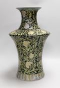 A Chinese famille noir vase, 42.5cm
