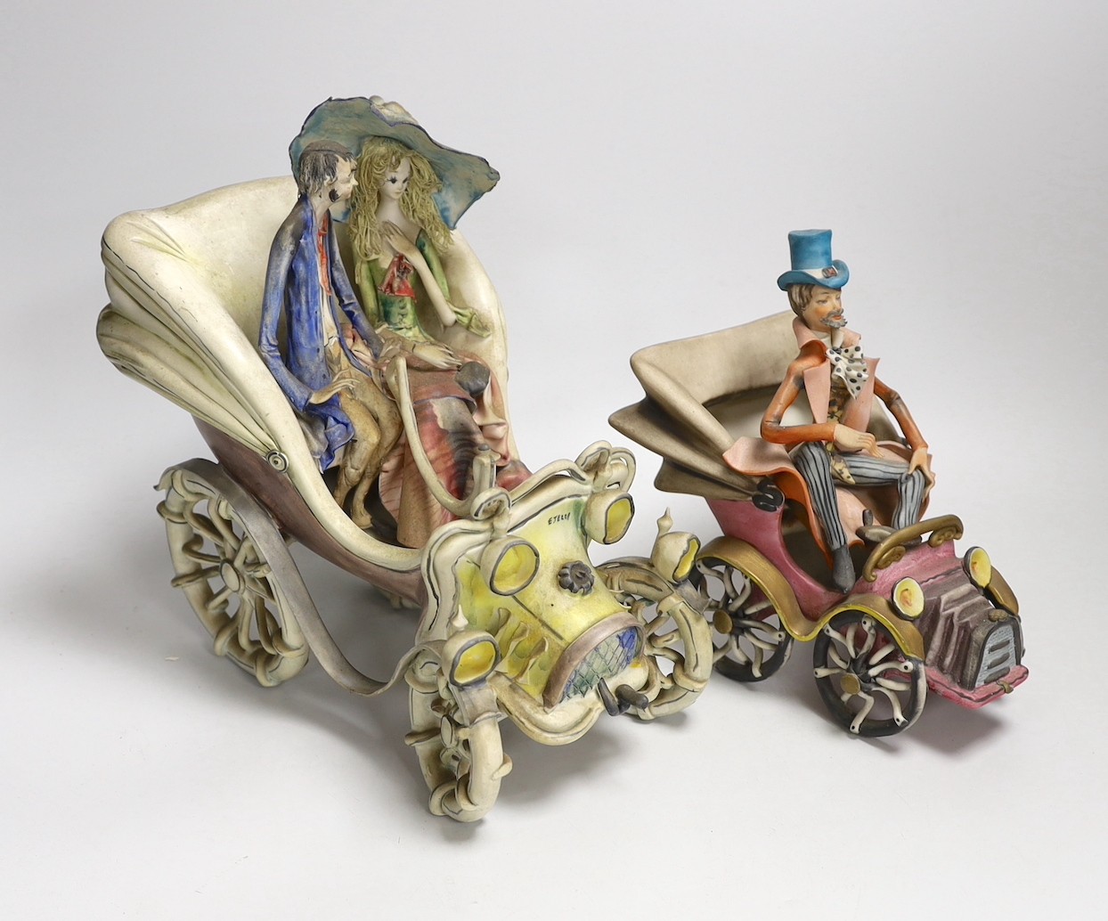 Two Italian Capo di Monte - type figural models