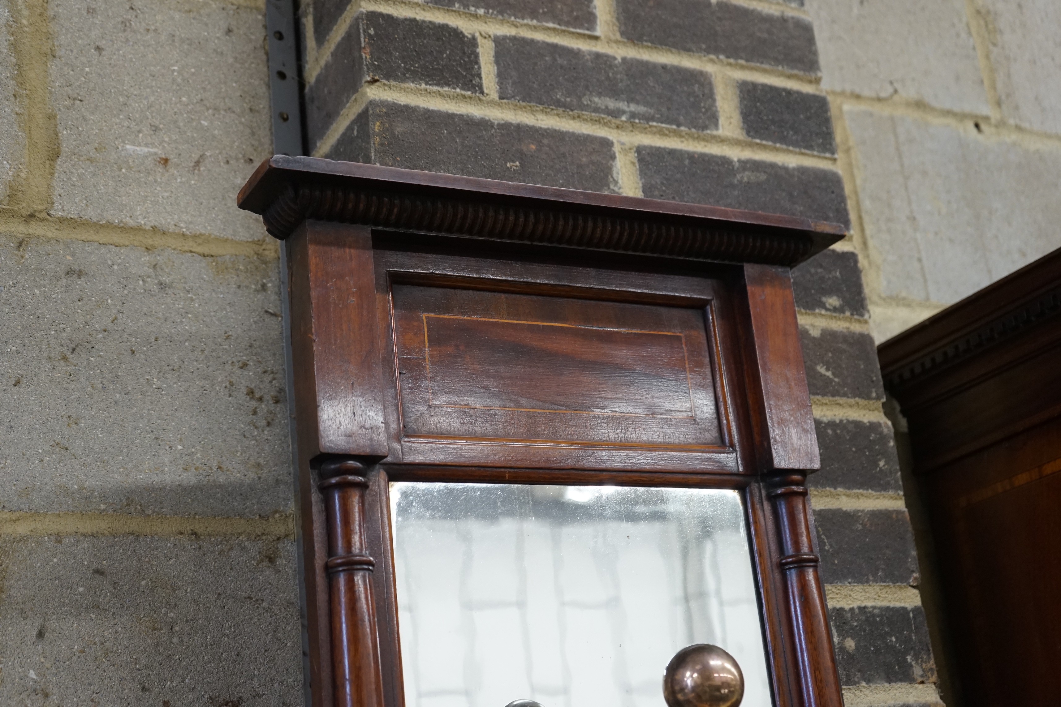 A 19th century mahogany pier glass, width 42cm, height 71cm - Image 2 of 3