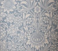 A large collection of fabric and wallpaper sample books including Morris and Co, Sanderson,( 3