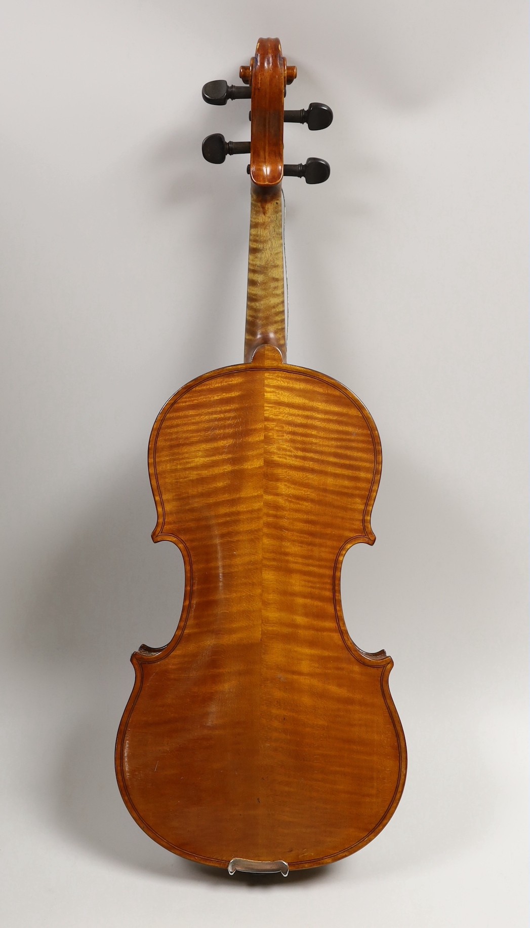 A violin, labelled Luigi Salsedo, with two bows, in case - Image 8 of 14