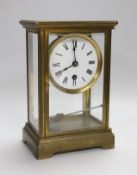 A Vermont Clock Co. USA four glass timepiece, 24cm