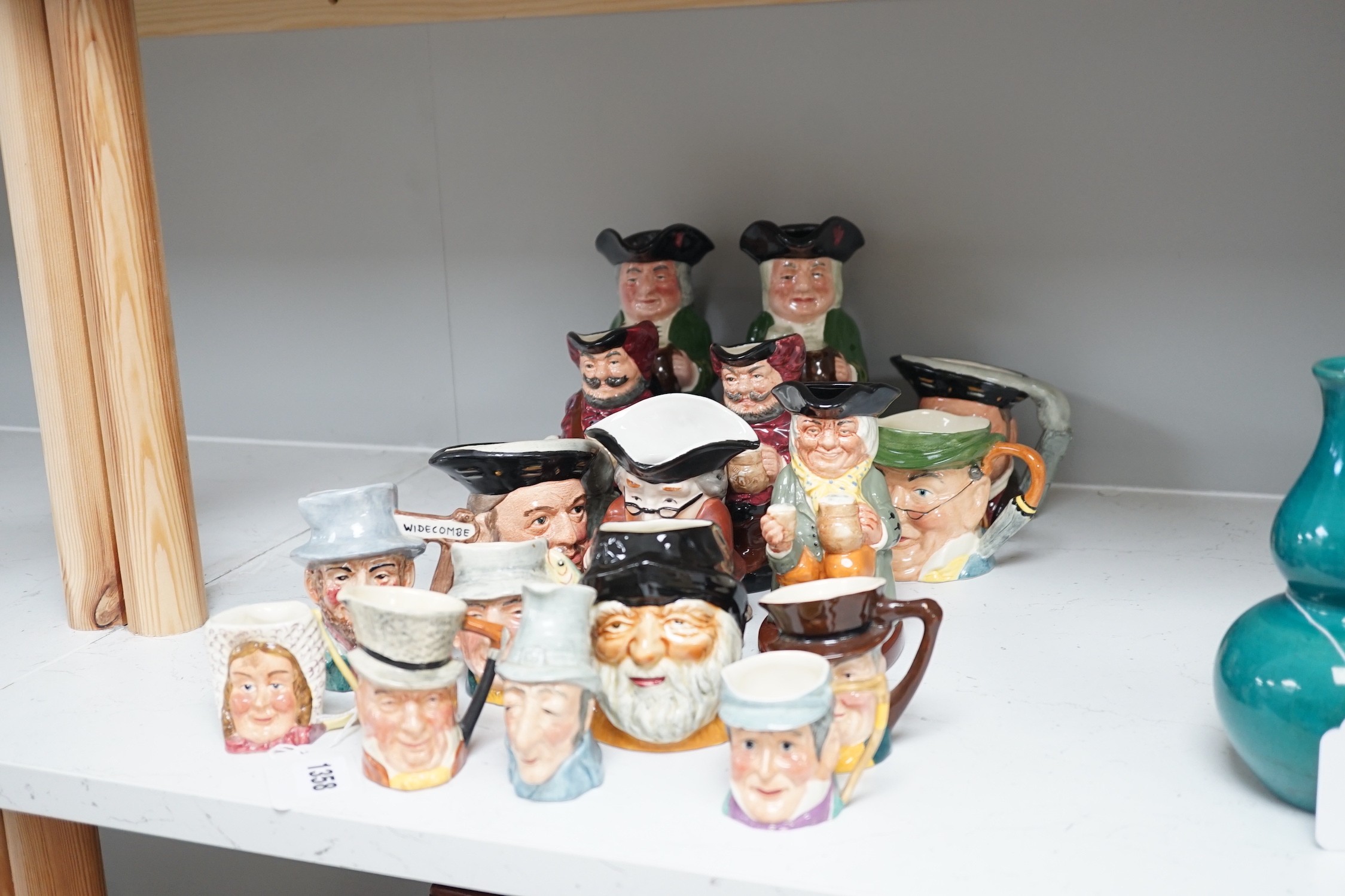 5 Royal Doulton toby jugs and a collection of similar toby jugs - Image 2 of 7