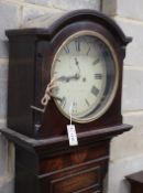 An early 19th century Irish mahogany 8 day longcase clock, marked James Bodkin, Donaghadee, height