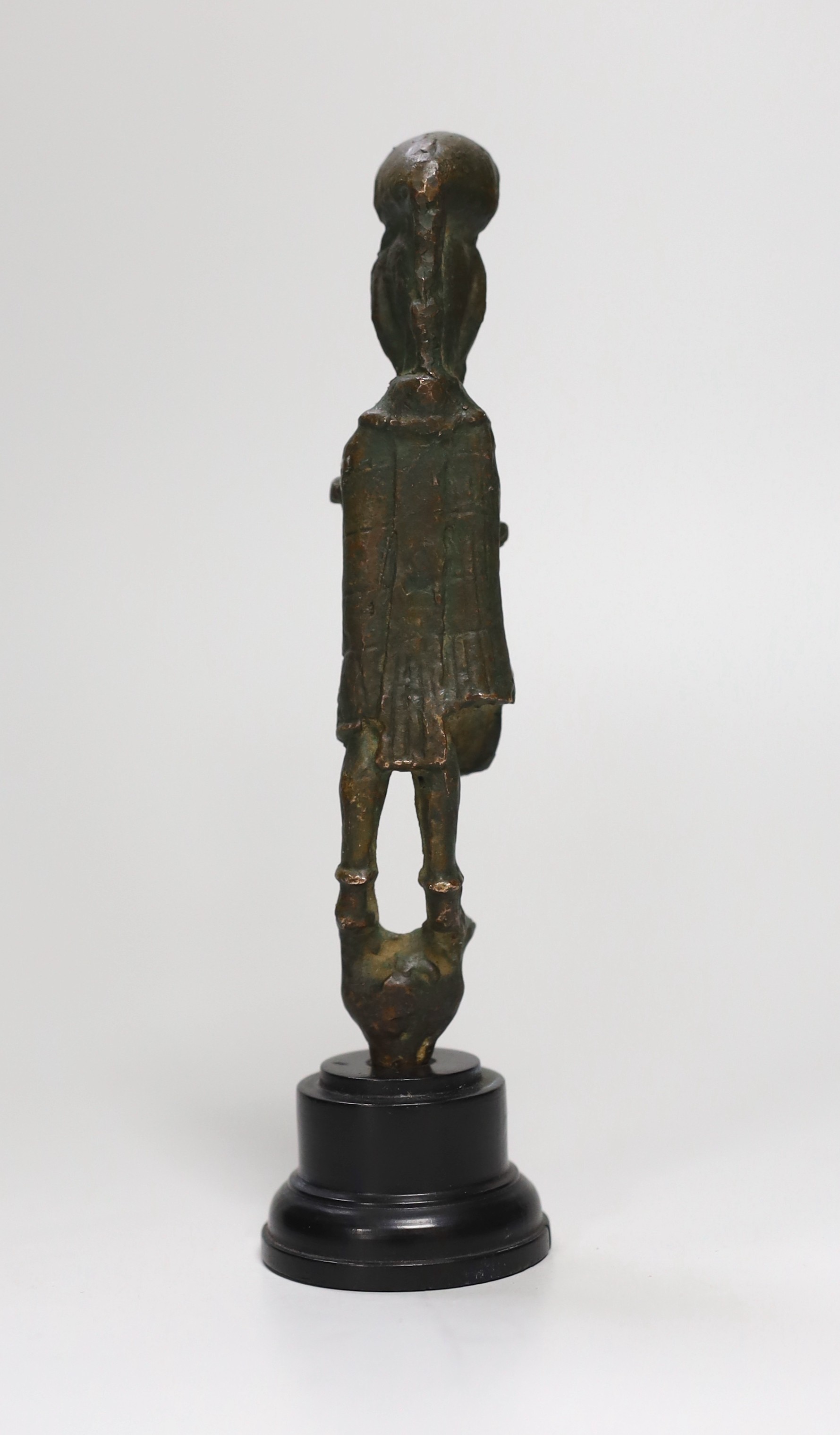 A bronze figure, Nuragic culture or later, from Sardinia, 18cm - Image 2 of 2